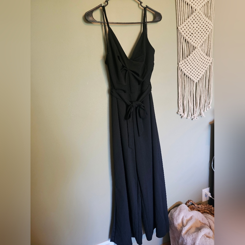 NWT She + Sky Black Jumpsuit with Sleek Design Size L